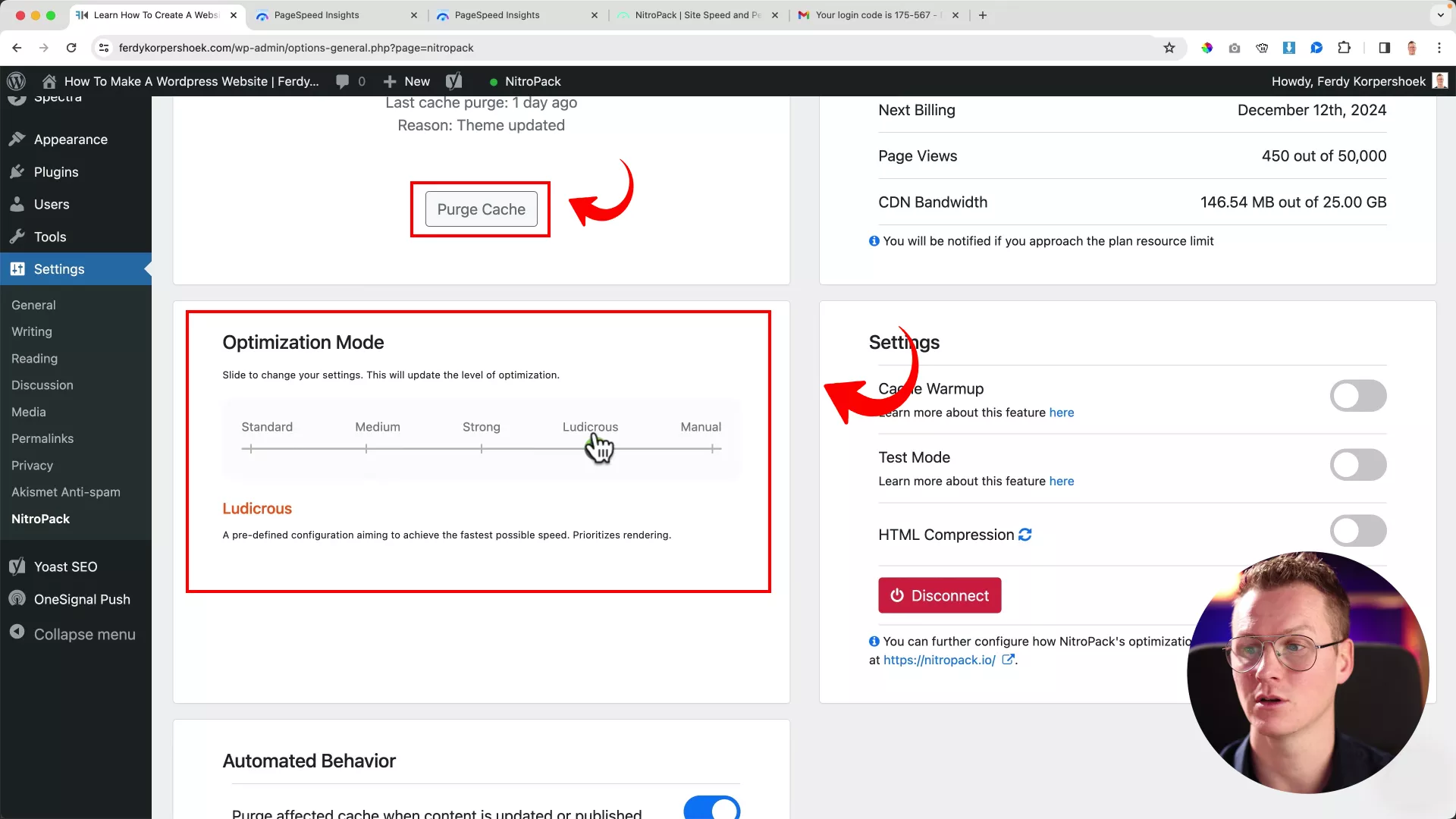 How to Speed Up Your WordPress Website (Mobile + Desktop) Change optimization mode on NitroPack