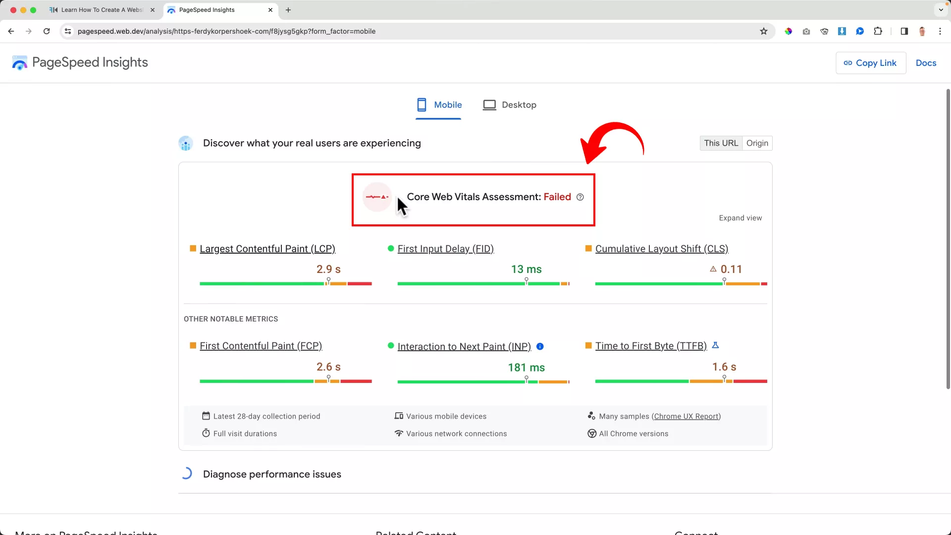 How to Speed Up Your WordPress Website (Mobile + Desktop) Google PageSpeed Insights Core Web Vitals assessment