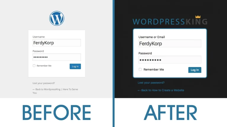 Change The WordPress Login Page