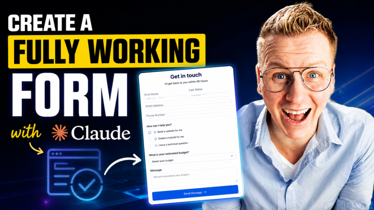 create a fully working form using claude