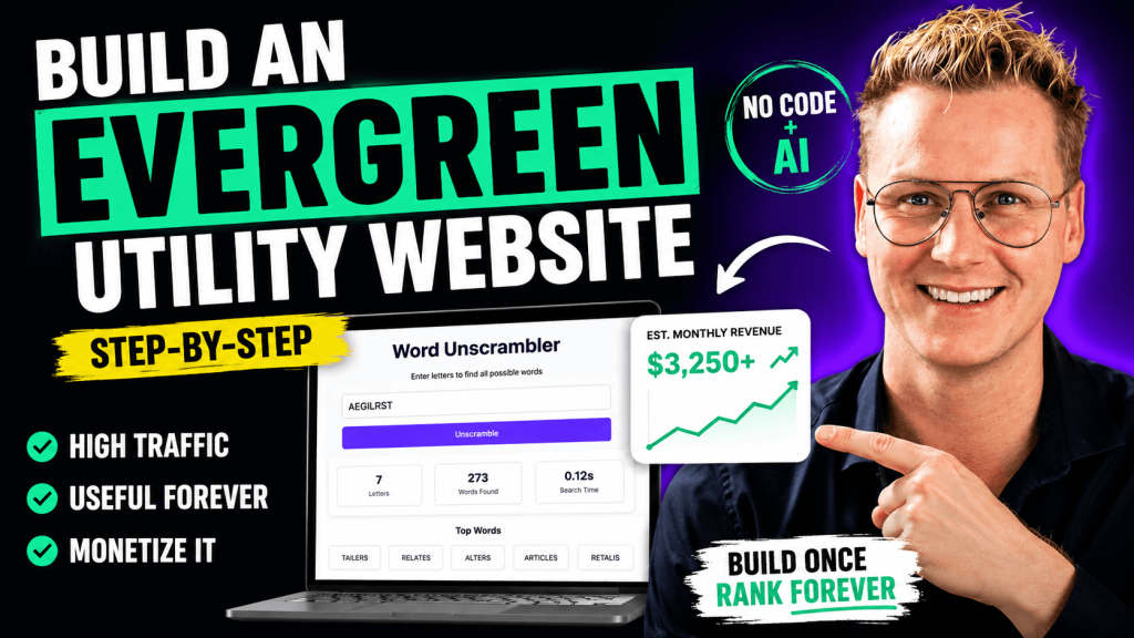 create an evergreen utility website