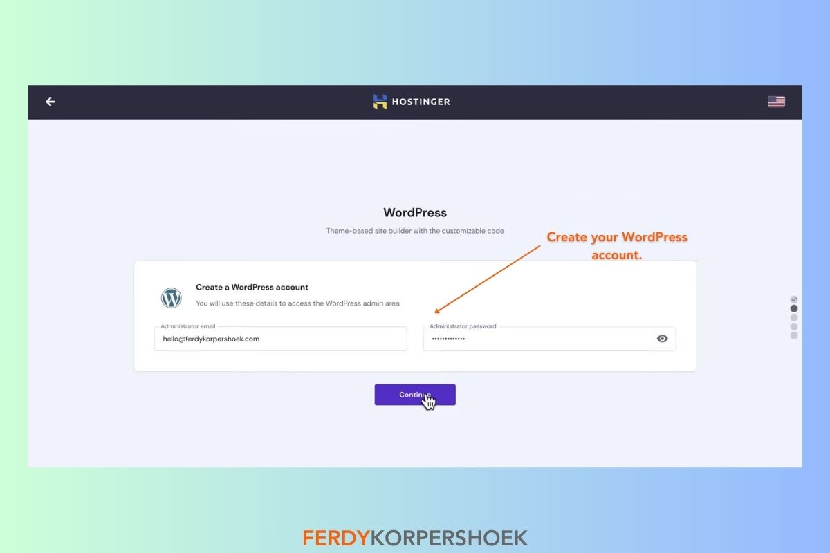 Create WP Account