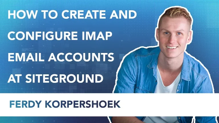 Create an email account at Siteground and configure it with your device
