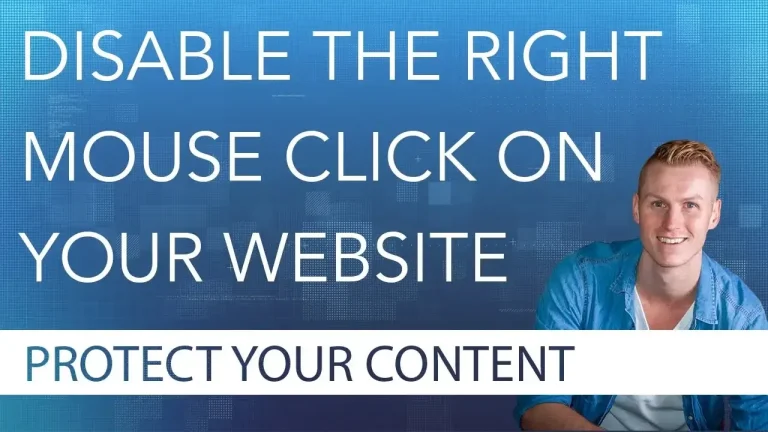 Disable The Right Mouse Click On Your Website