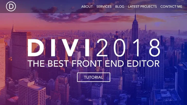Divi 2018 front end editor