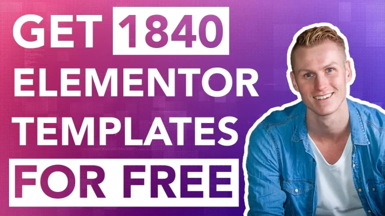 Elementor templates for free
