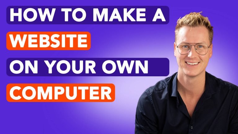 How To Make A Website On Your Own Computer 768x432