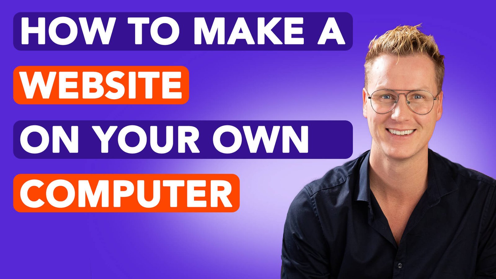 How do you create a website on your own computer?
