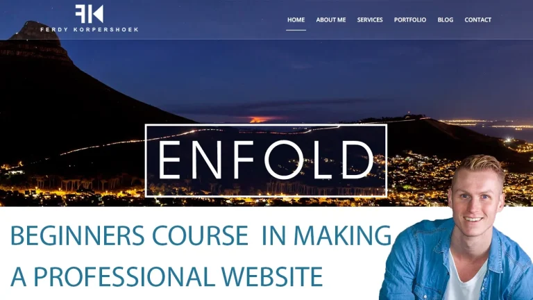 How to create a WordPress website with the Enfold Theme