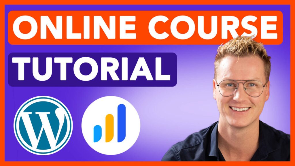 Online course tutorial man