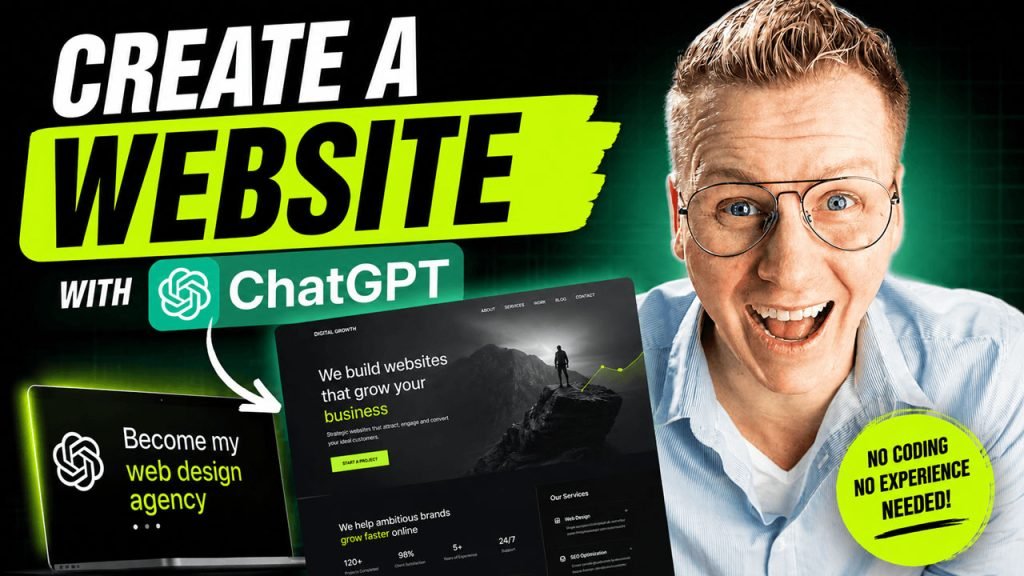 make a webiste using chatgpt
