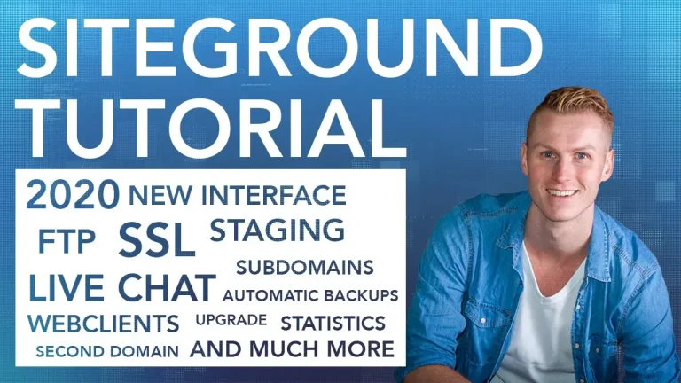 Siteground Web Hosting Tutorial