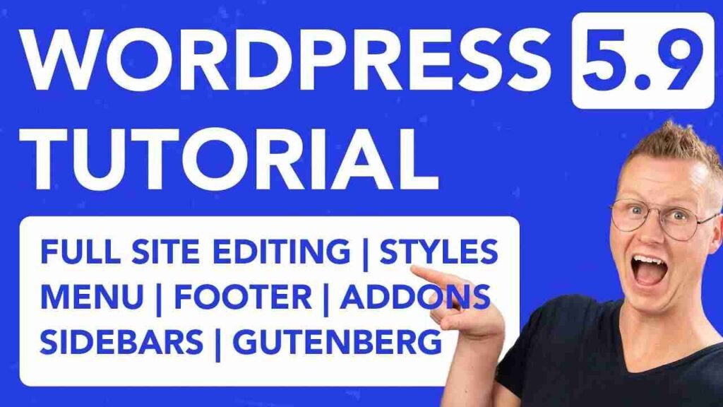 WordPress 5.9 tutorial