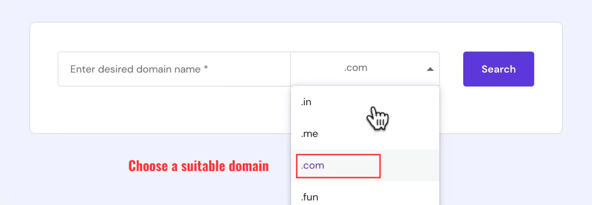 Hostinger Choose A Suitable Domain